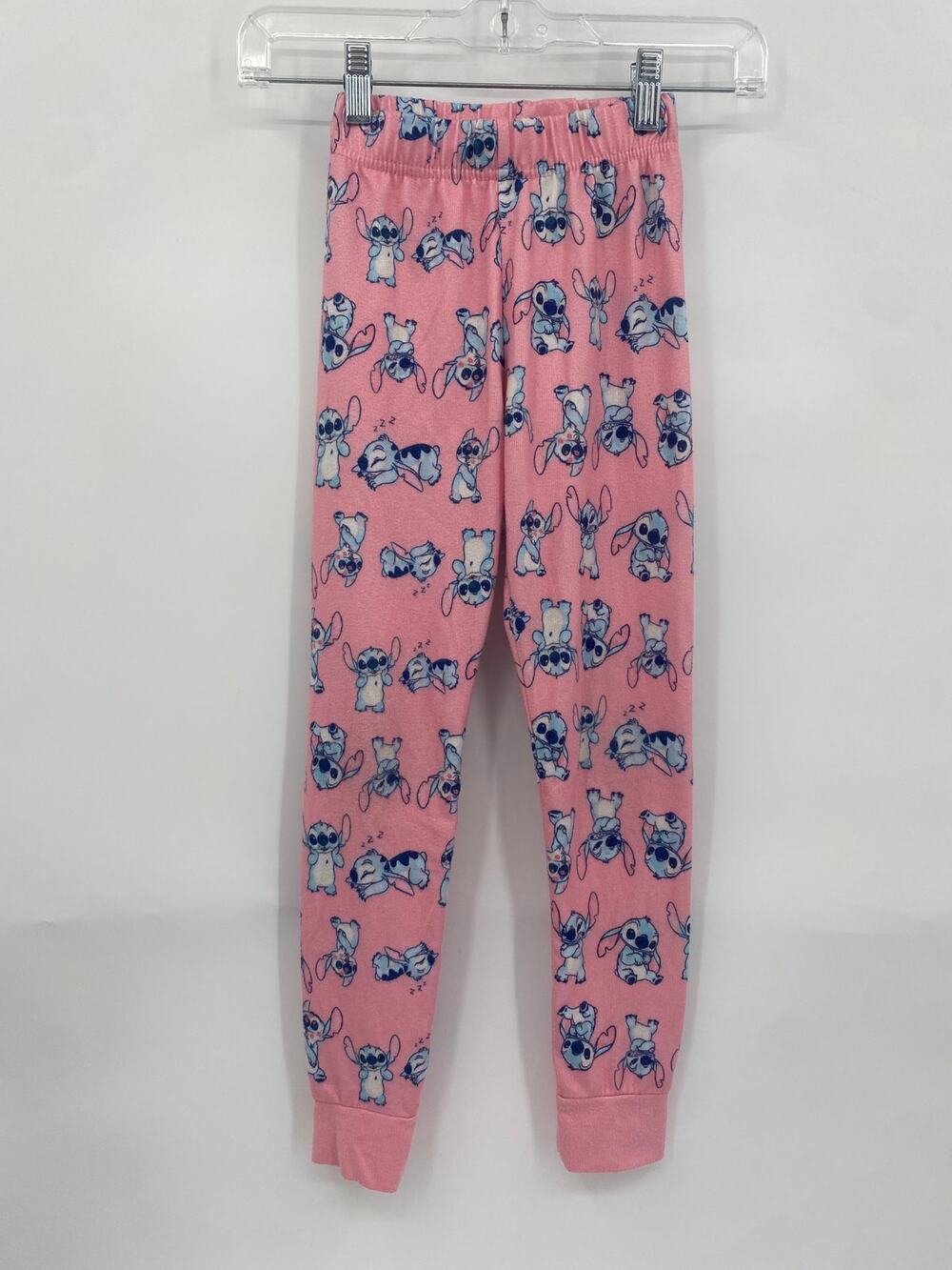 Stitch Pink Pajama Pants Jogger Disney Cozy Pjs size 8